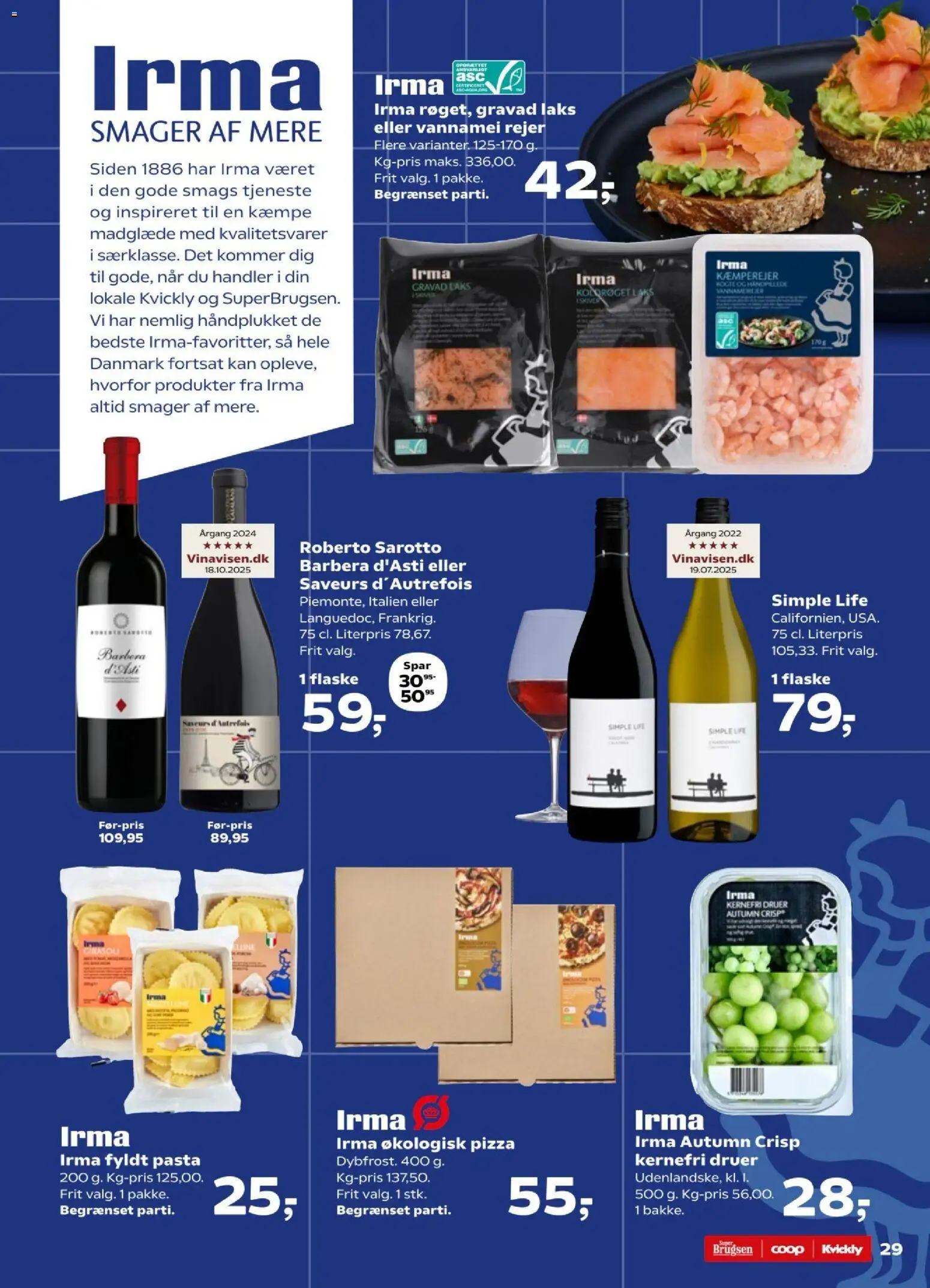 Super Brugsen tilbudsavis – gyldig fra 20.02.2026 | Side: 31 | Produkter: Pizza, Pasta, Fyldt pasta, Rejer