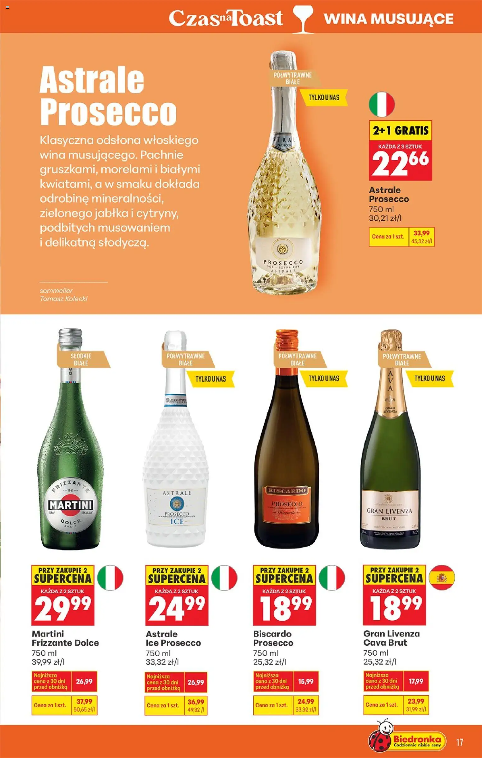 Biedronka gazetka - Czas na toast od 23.03.2026 | Strona: 19