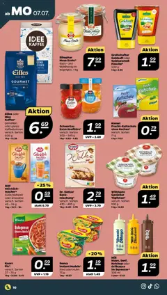 Netto - Netto APS : Wochenangebote - gültig ab dem 06.07.2025 | Seite: 12 | Produkte: Idee kaffee, Zwiebeln, Zucker, Schwartau extra