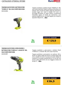 Volantino Eurobrico del 23.07.2025 | Pagina: 6 | Prodotti: Avvitatore, Trapano, Batteria