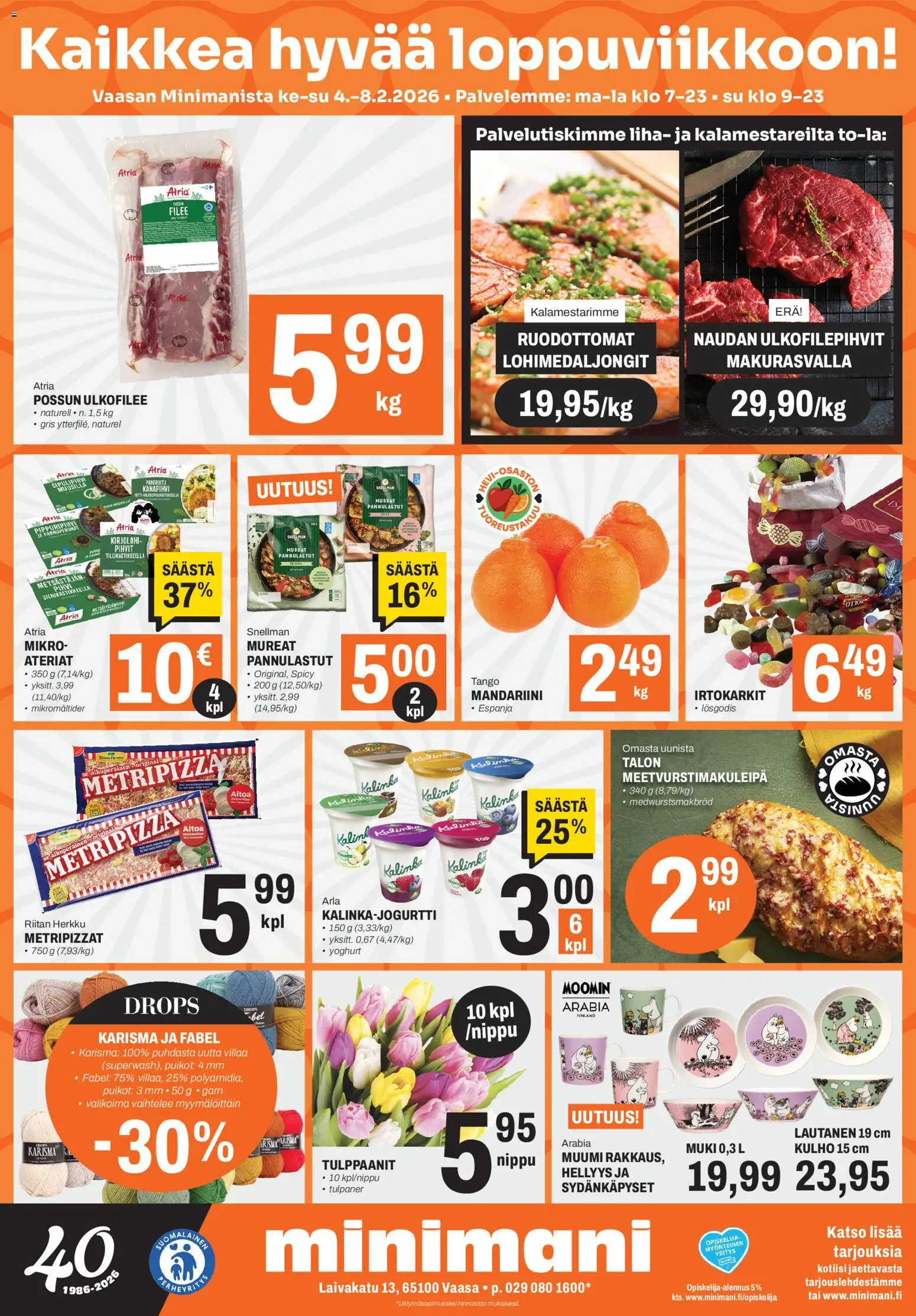 Minimani Tarjoukset - Vaasa – voimassa 04.02.2026 alkaen | Sivu: 1