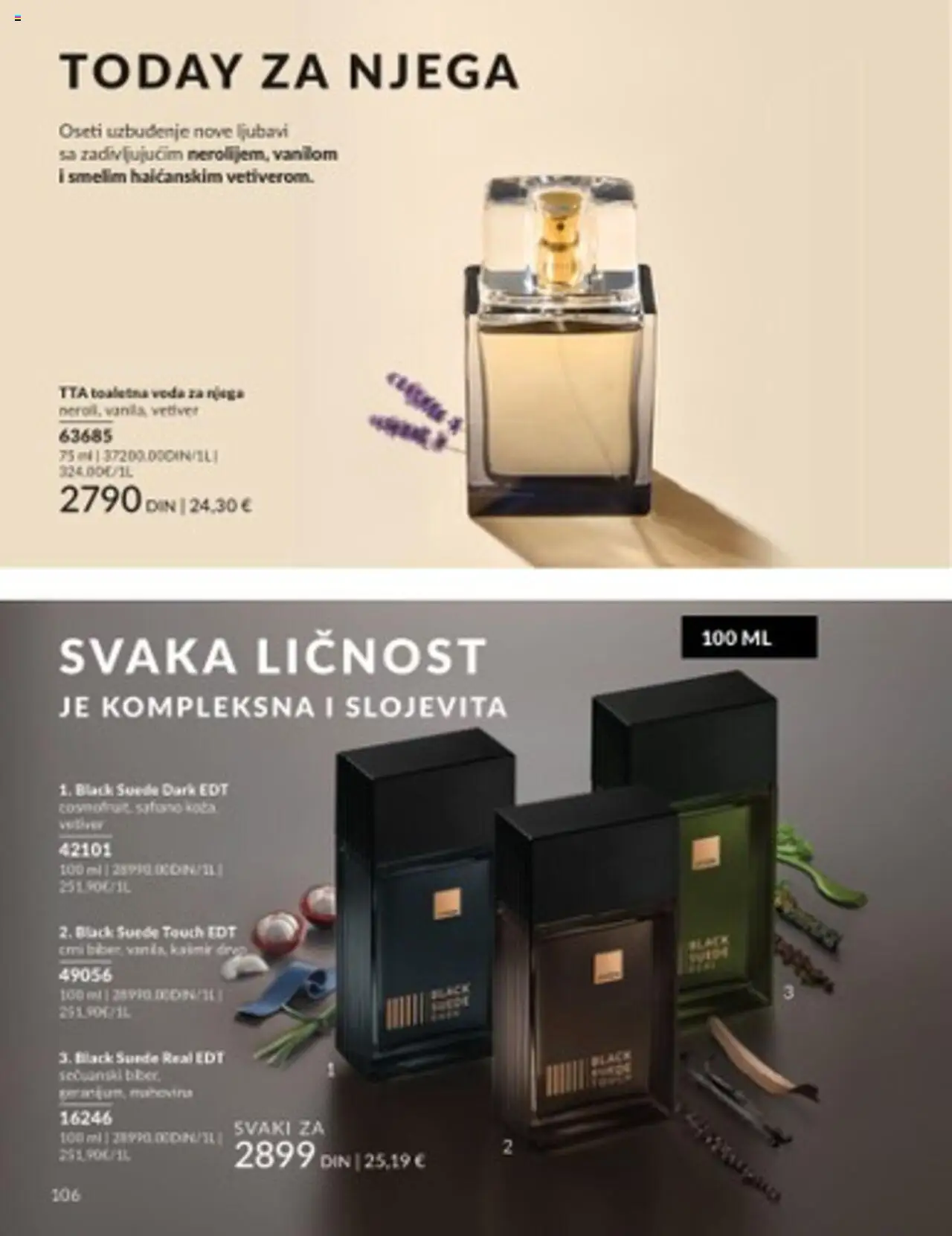 AVON katalog - važi od 01.07.2025 | Strana: 106 | Proizvode: Toaletna voda, Voda