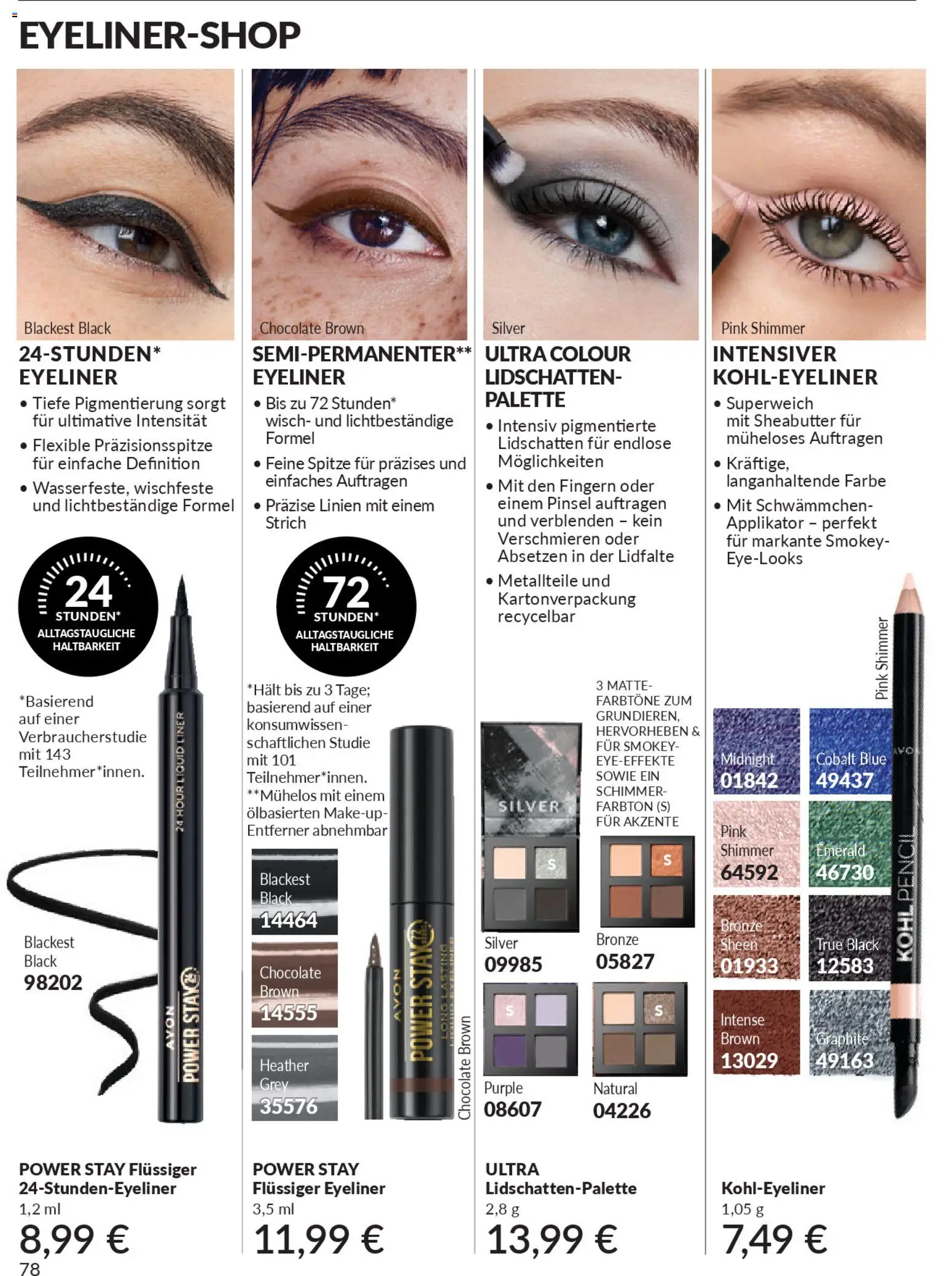 Avon - Black Friday – gültig ab 01.11.2025 | Seite: 80 | Produkte: Pinsel, Lidschatten, Eyeliner
