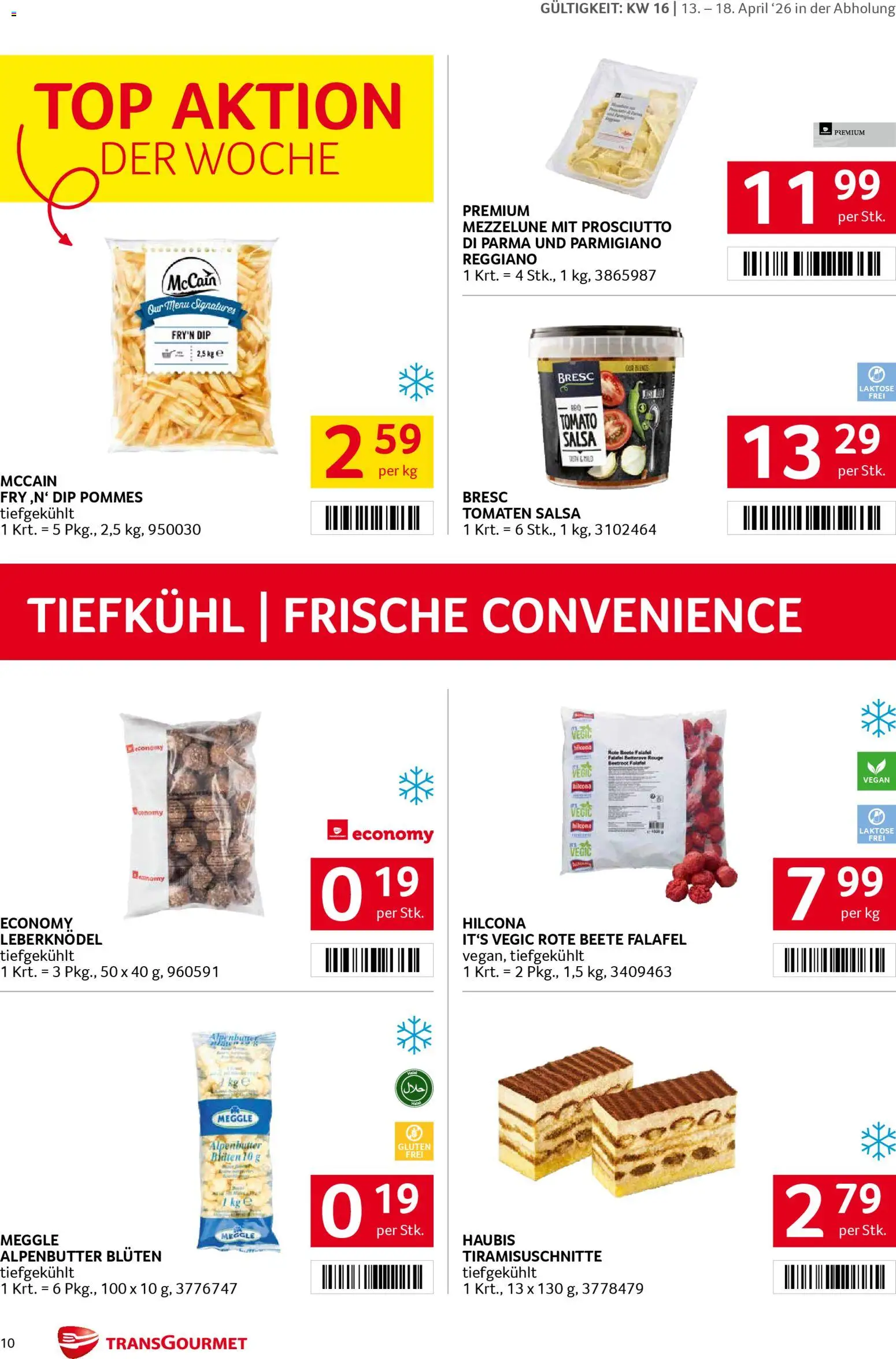 Transgourmet Flugblatt gültig ab 13.04.2026 | Seite: 10 | Produkte: Rote Beete, Tomaten