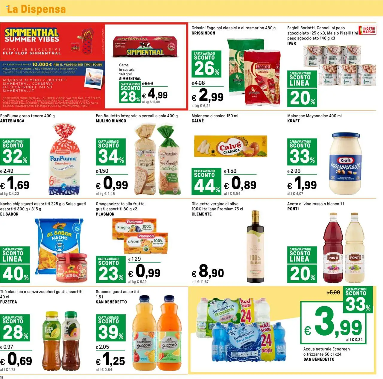 Volantino Iper del 24.08.2025 | Pagina: 16 | Prodotti: Rosmarino, Fagioli, Grissini, Vino rosso