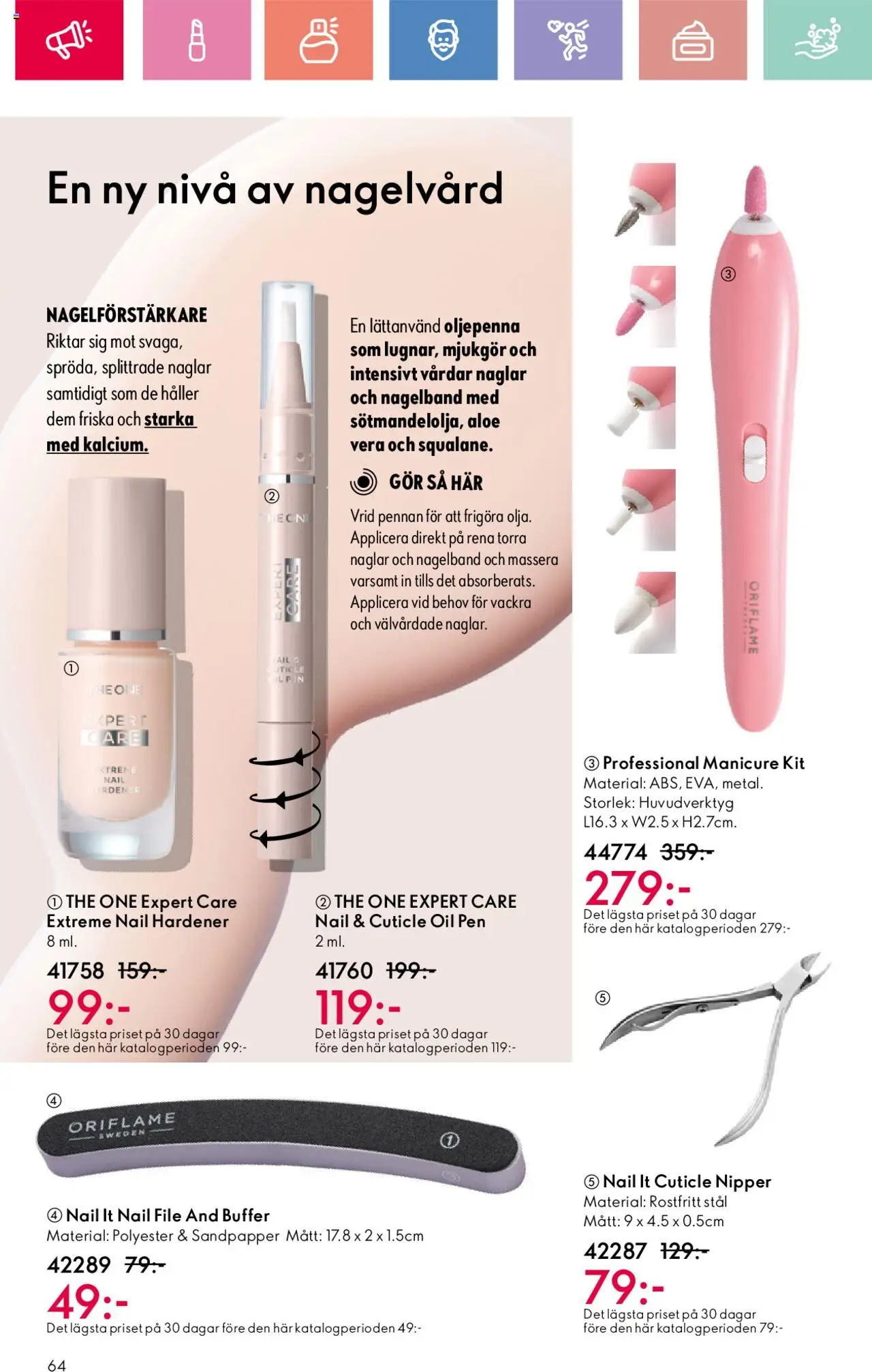 Oriflame reklamblad aktuell från 01.06.2025 | Sida: 64 | Produkter: Nagelförstärkare