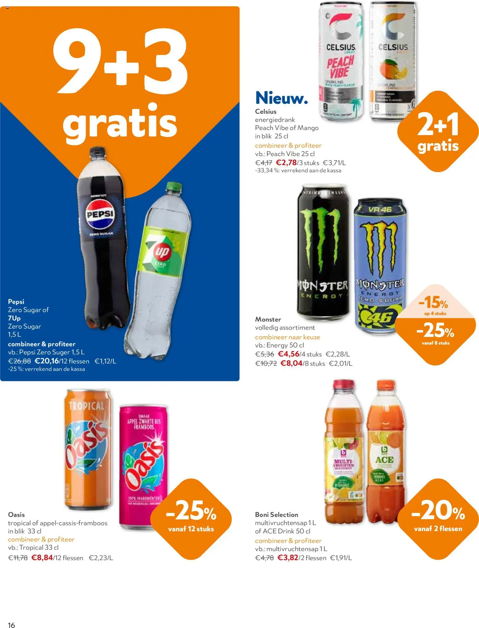 {H1} | Pagina: 16 | Producten: Pepsi, Monster, Mango