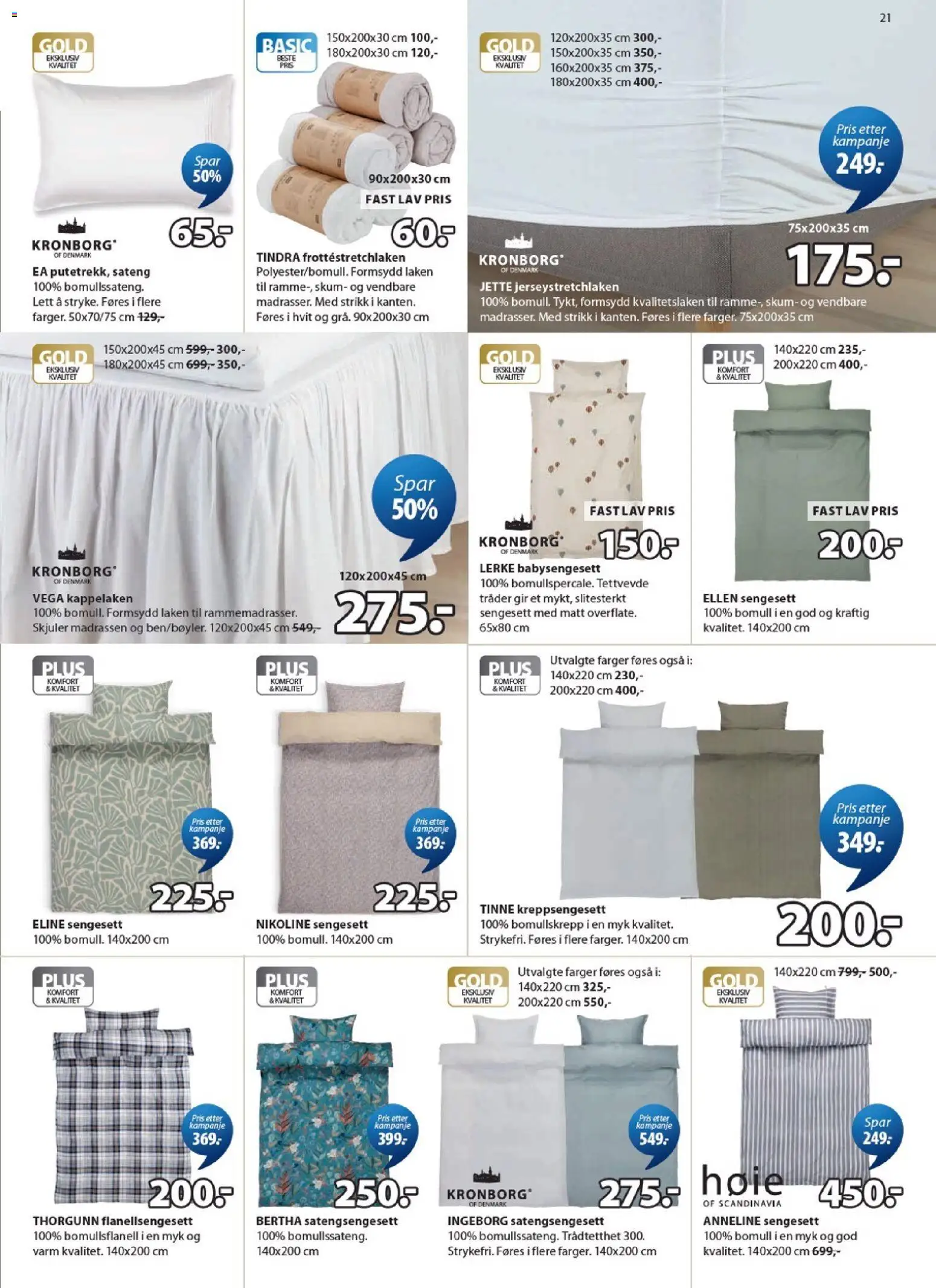 {H1} | Side: 21 | Produkter: Nuisette, Laken, Strikk