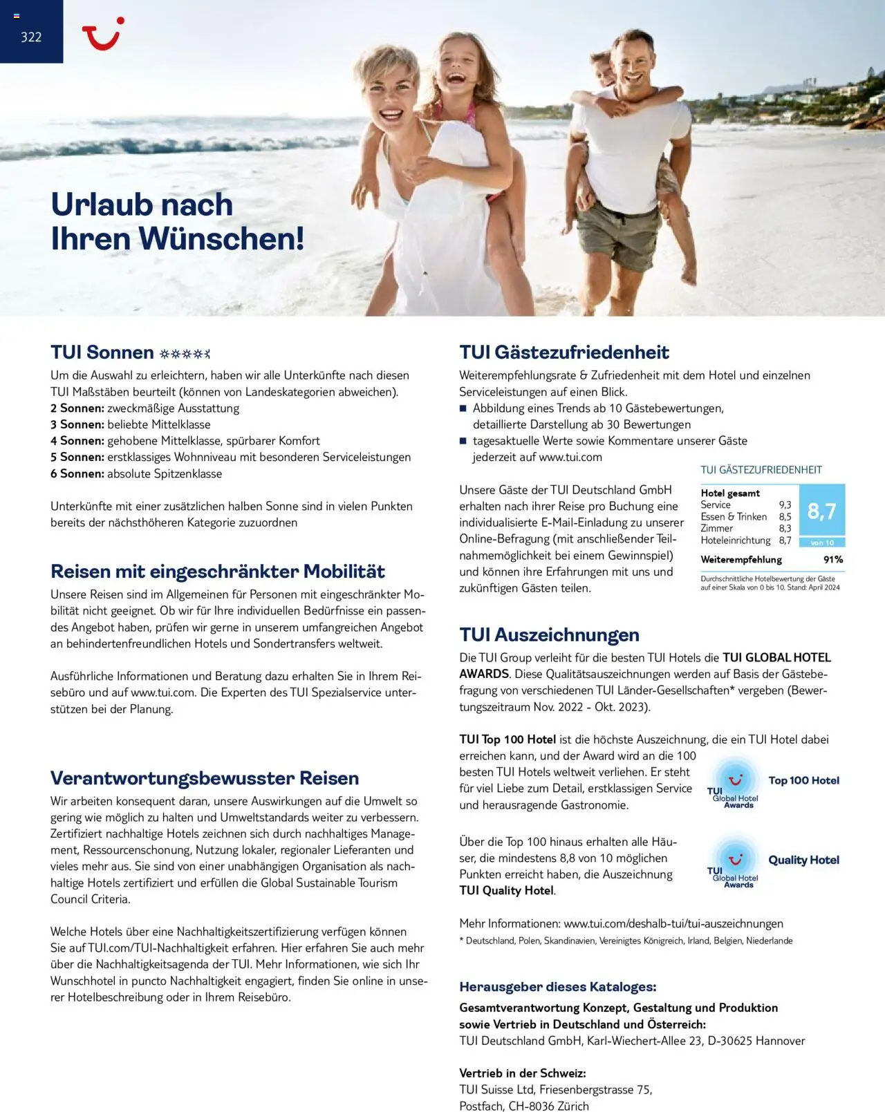 TUI Prospekt 	 – gültig ab 01.11.2024 | Seite: 322 | Produkte: Top