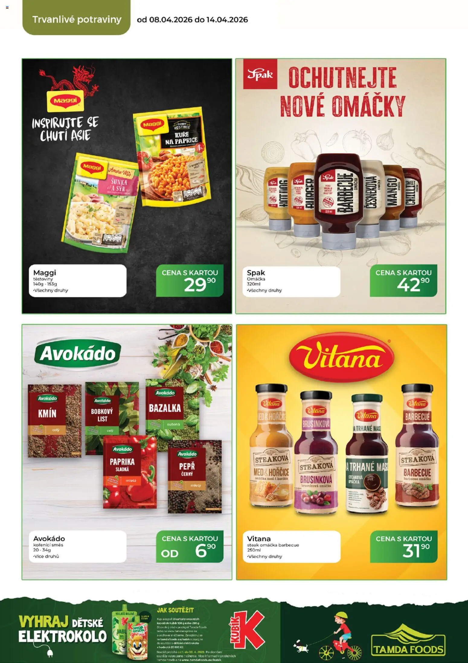 Tamda Foods leták od 08.04.2026 | Strana: 42 | Produkty: Maggi, Těstoviny, Steak, Hořčice