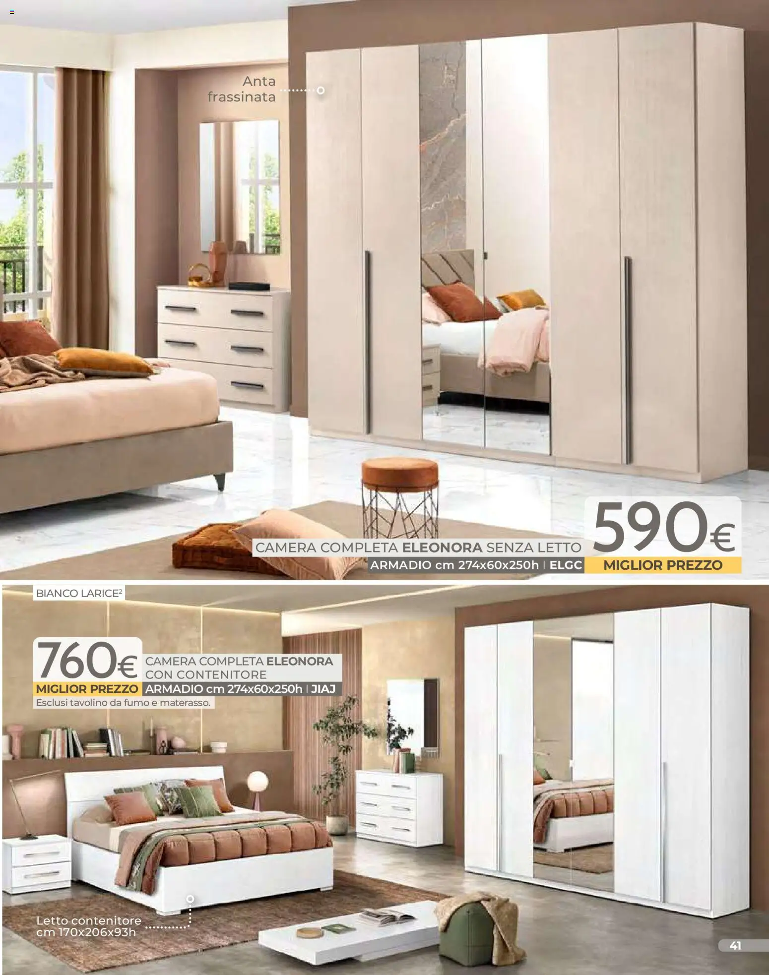 Volantino Mondo Convenienza del 01.01.2026 | Pagina: 43 | Prodotti: Tavolino, Letto contenitore, Contenitore, Letto