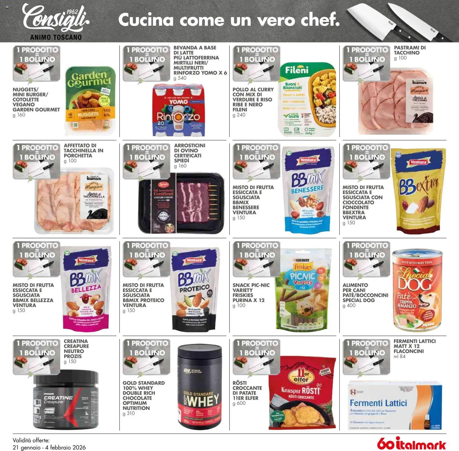 Volantino Italmark del 21.01.2026 | Pagina: 33 | Prodotti: Manzo, Nuggets, Mirtilli, Ovino