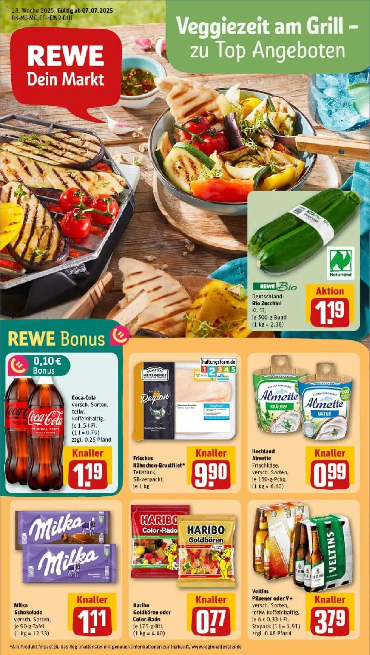 Rewe prospekt Bad Soden/Neuenhain	 - gültig ab dem 06.07.2025 | Seite: 1 | Produkte: Top, Coca cola, Haribo, Cola