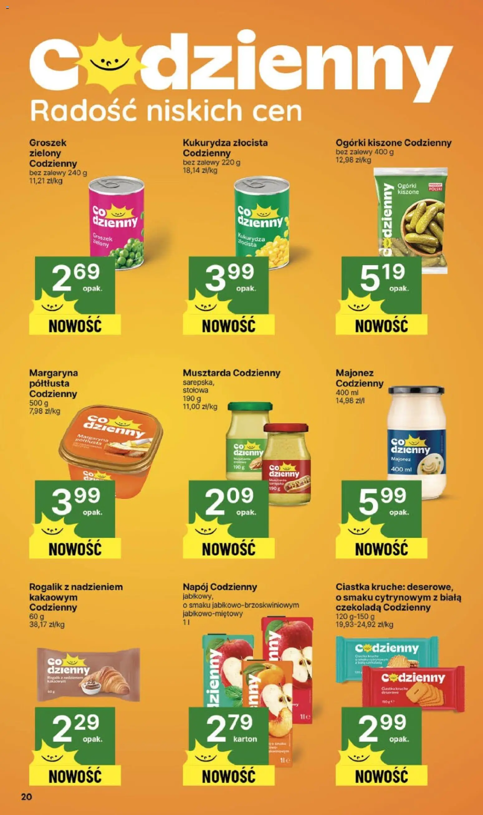 Delikatesy Centrum Gazetka od 30.10.2025 | Strona: 20 | Produkty: Groszek, Kukurydza, Ciastka kruche, Ogórki