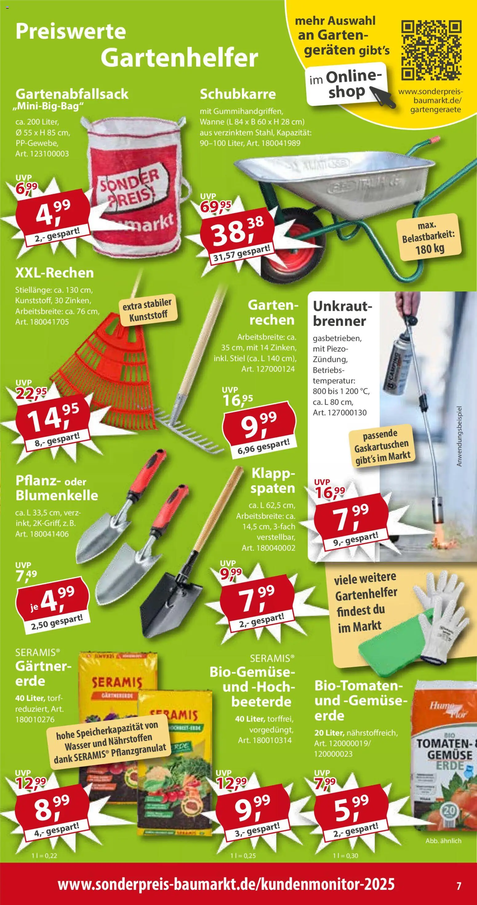 Sonderpreis Baumarkt Prospekt 	 – gültig ab 11.04.2026 | Seite: 7 | Produkte: Tomaten, Wasser, Gemüse