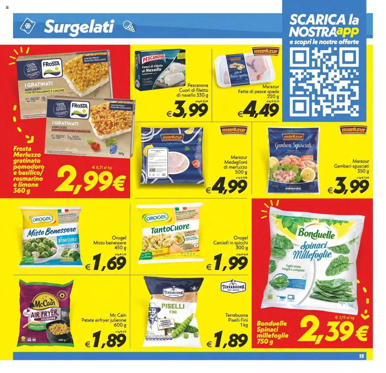 Volantino SuperConveniente del 24.07.2025 | Pagina: 15 | Prodotti: Gamberi, Limone, Basilico, Pesce spada