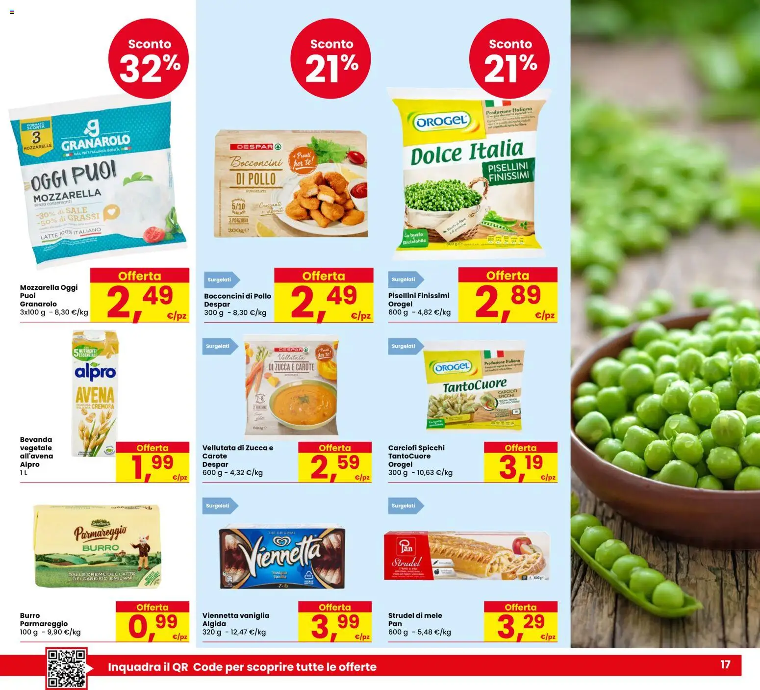 Volantino Despar del 11.12.2025 | Pagina: 17 | Prodotti: Pollo, Mele, Tè, Mozzarella