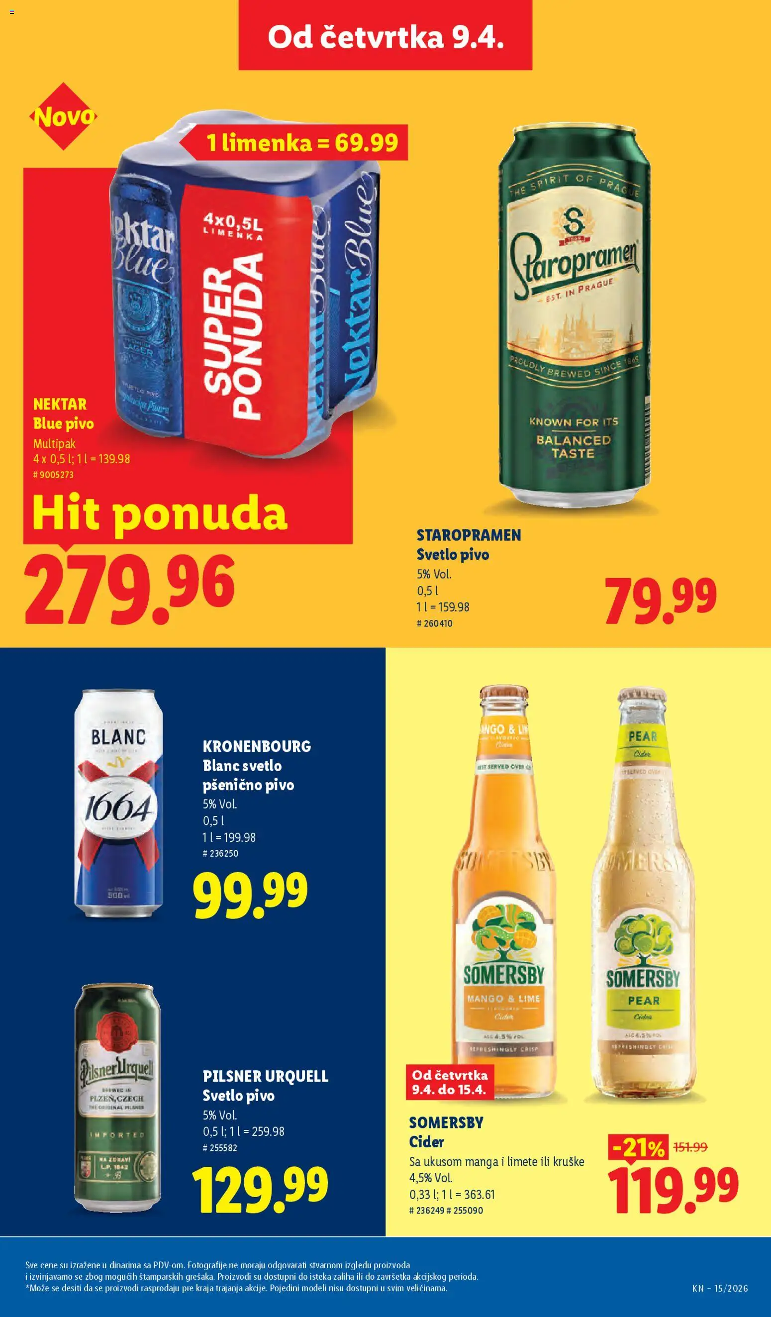 Lidl katalog - važi od 09.04.2026 | Strana: 39 | Proizvode: Mango, Nektar, Kruške, Somersby