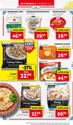 Lidl leták od 19.06.2025 | Strana: 26 | Produkty: Vejce, Treska, Halušky