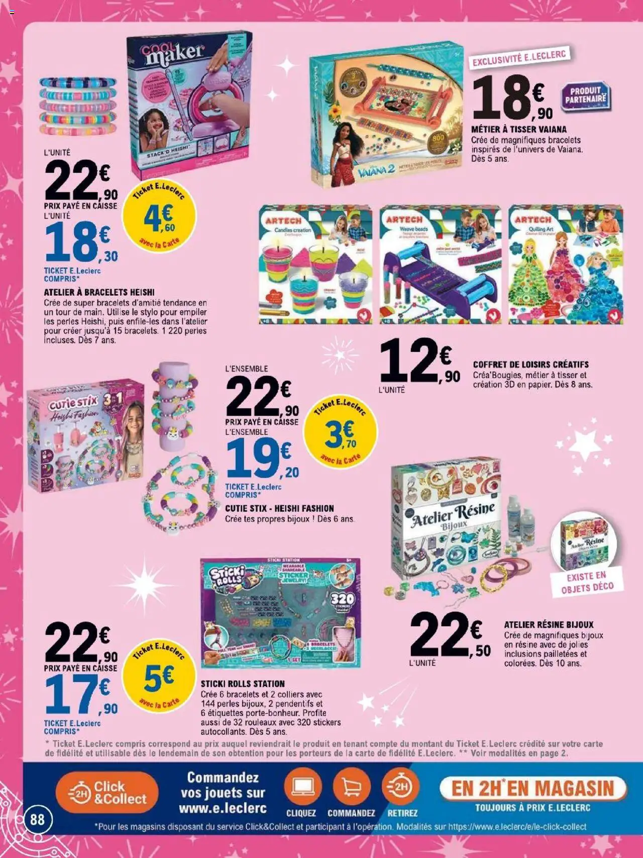 {H1} | Page: 88 | Produits: Jouets, Stylo, Bijoux, Métier à tisser