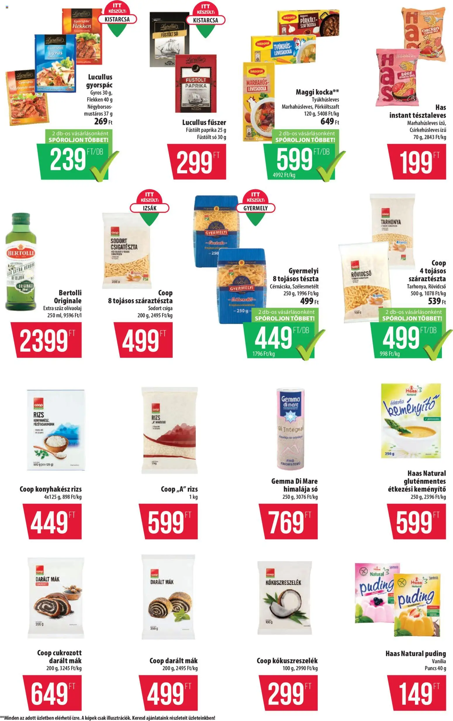 COOP akciós ujság - amely érvényes a következő dátumtól: 02.04.2026 | Oldal: 6 | Termékek: Puding, Gluténmentes, Száraztészta, Mák