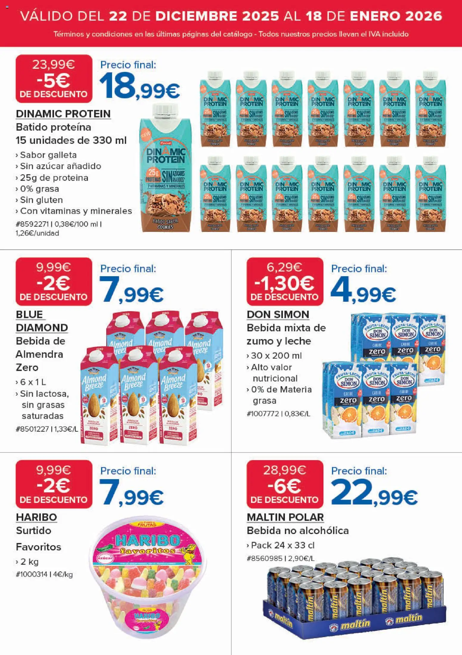 Costco catálogo │ válido desde el 22.12.2025 | Página: 6 | Productos: Leche, Ροζ πιπέρι