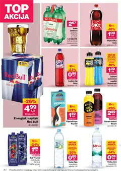 Mercator katalog akcije – veljaven od 19.02.2026 | Stran: 26 | Izdelki: Kos, Ledeni čaj, Energijski napitek, Voda