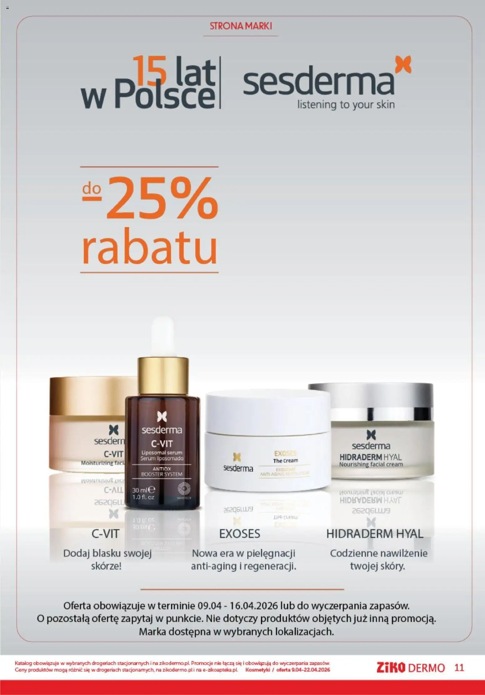 Ziko gazetka od 09.04.2026 | Strona: 11 | Produkty: Kosmetyki
