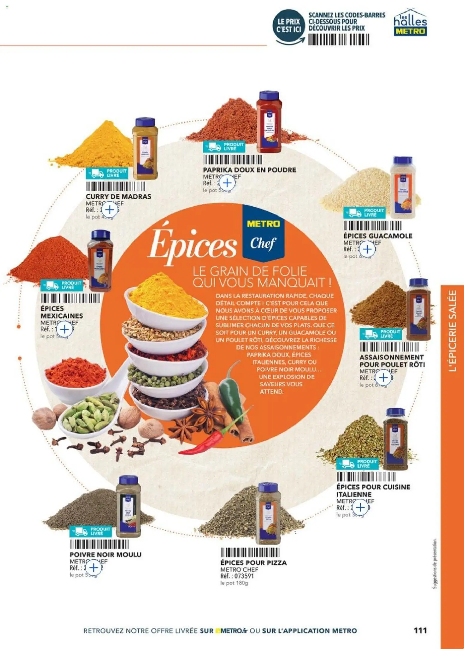 {H1} | Page: 111 | Produits: Poudre, Poivre, Pizza, Livre