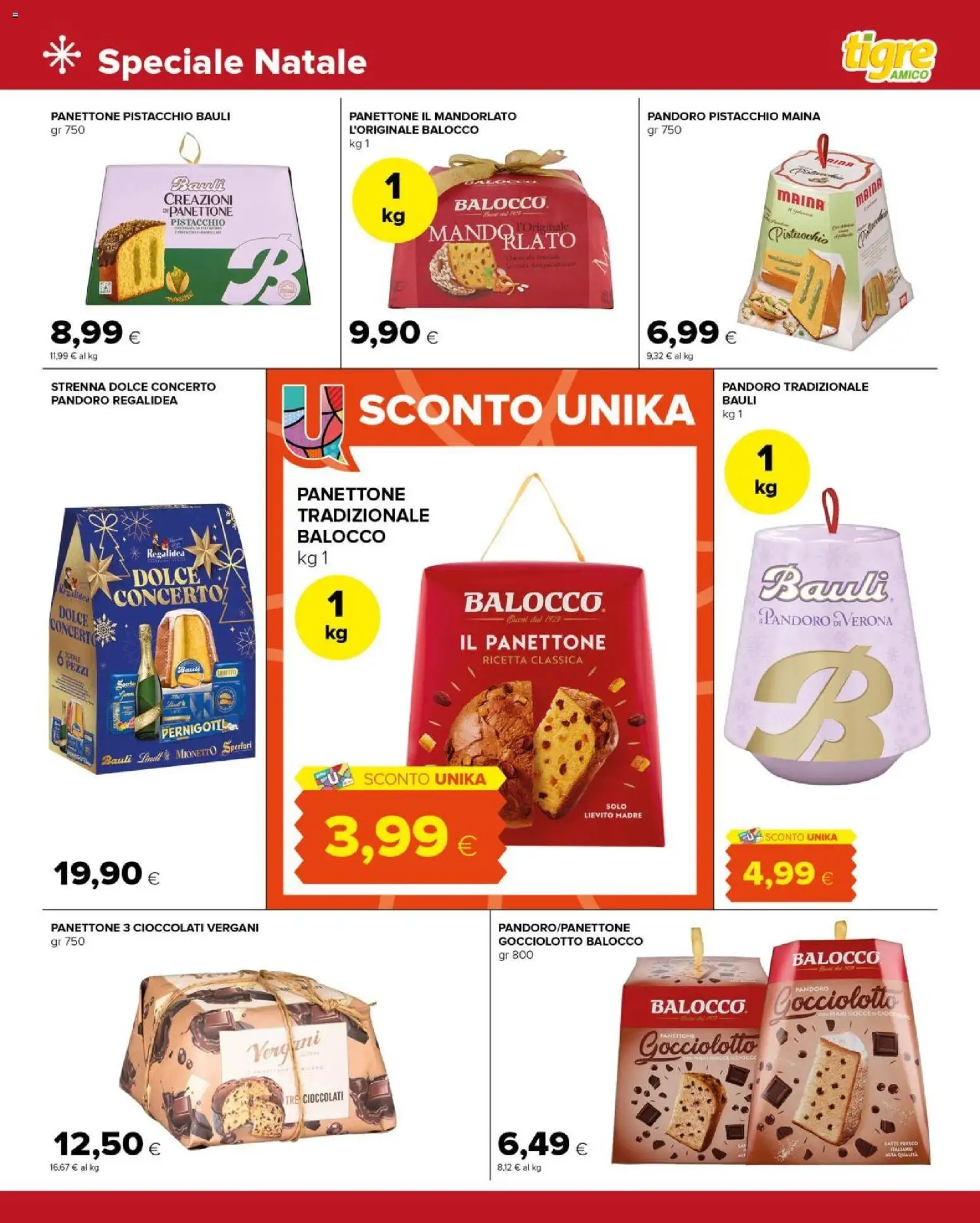 Volantino Tigre del 30.11.2025 | Pagina: 11 | Prodotti: Latte, Pandoro, Panettone