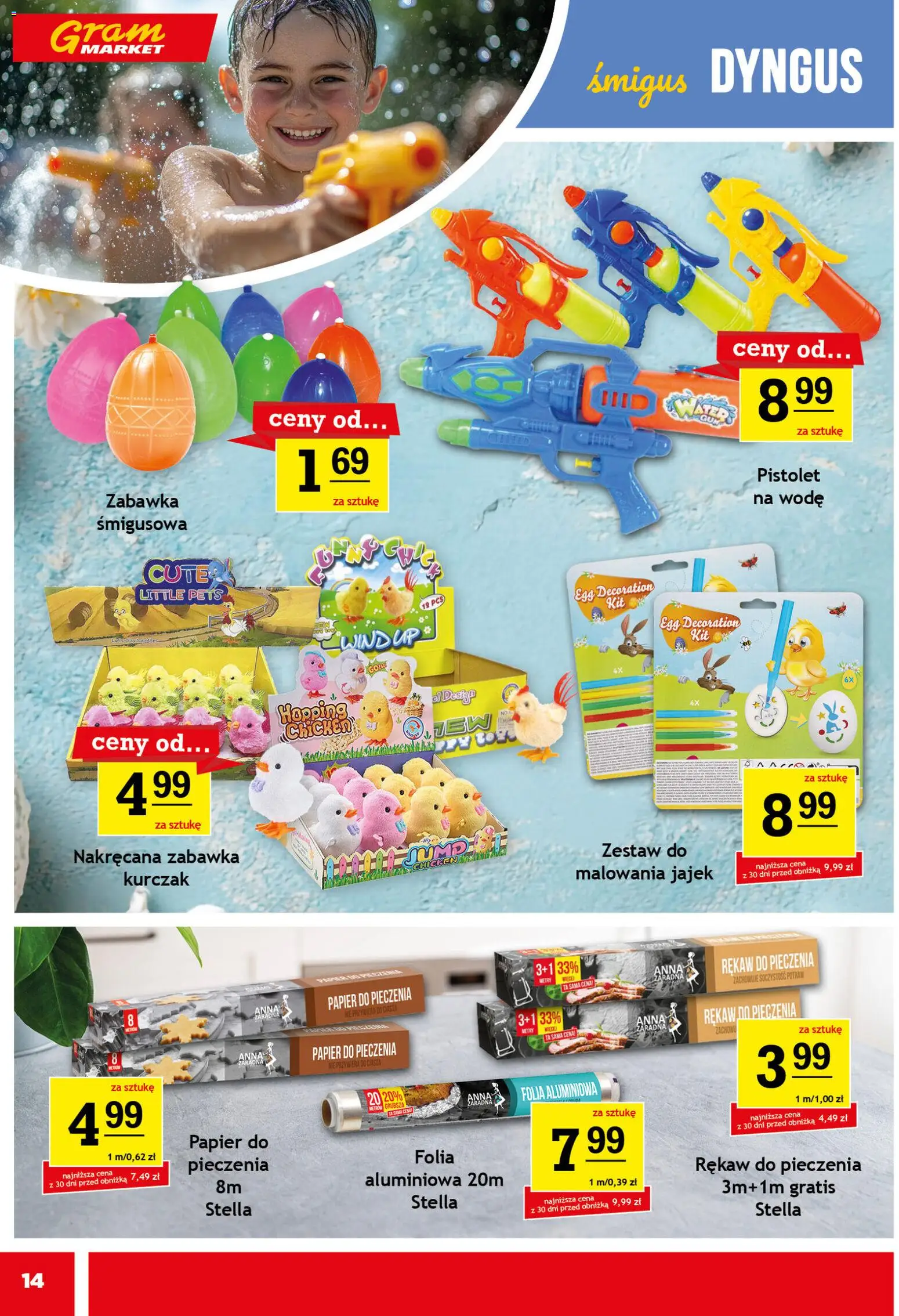 Gram Market gazetka od 25.03.2026 | Strona: 14 | Produkty: Kurczak, Papier do pieczenia