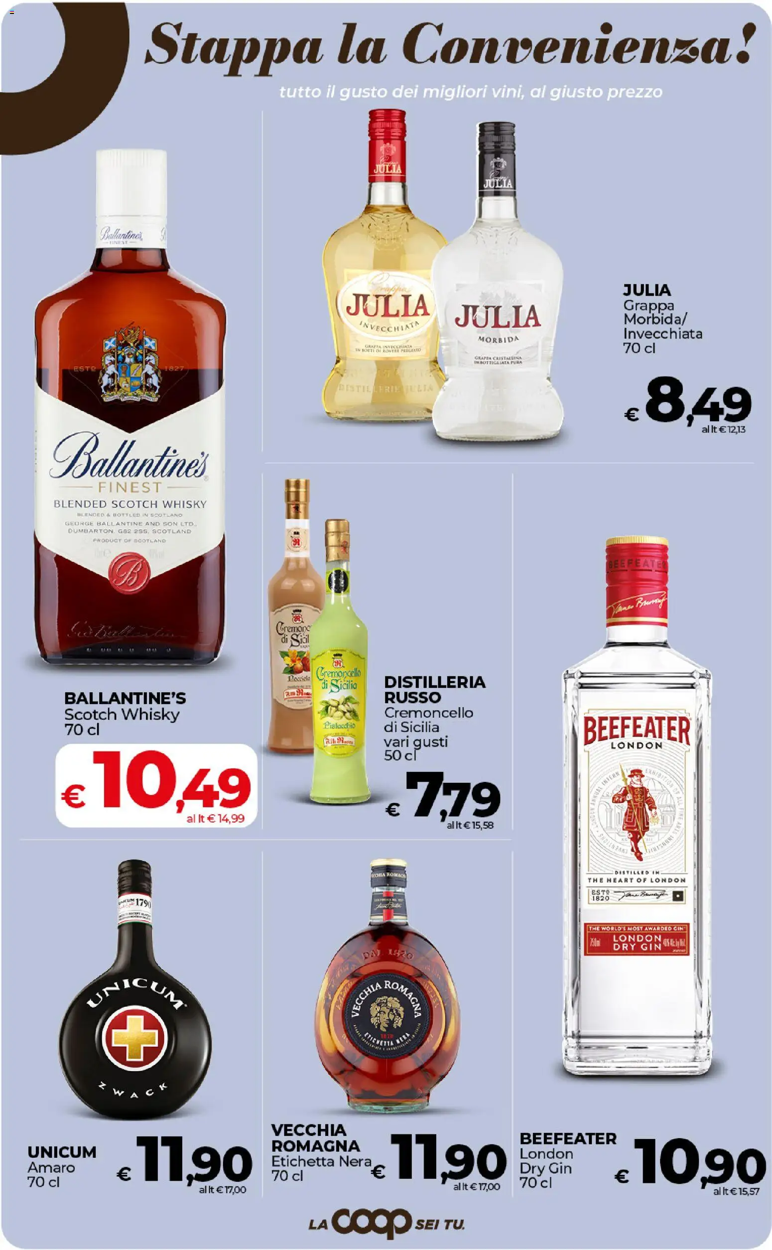 Volantino COOP del 17.01.2026 | Pagina: 31 | Prodotti: Gin, Whisky, Grappa, Amaro