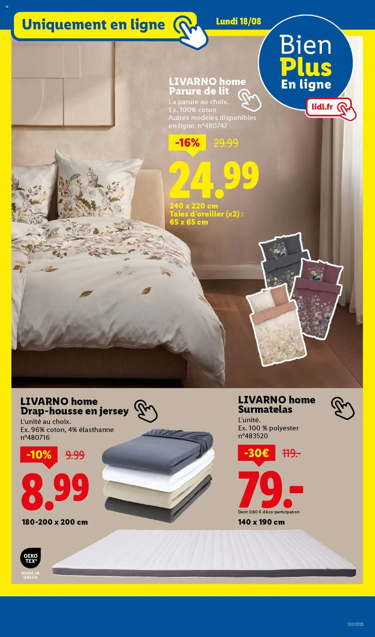  | Page: 59 | Produits: Surmatelas, Coton, Parure de lit, Lit