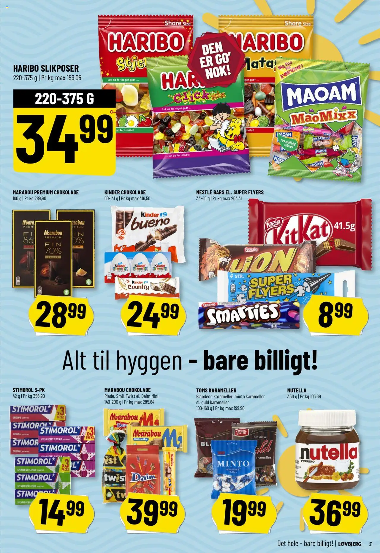 Løvbjerg Tilbudsavis gyldig fra 18.07.2025 | Side: 23 | Produkter: Chokolade, Cherry, Karameller, Nutella