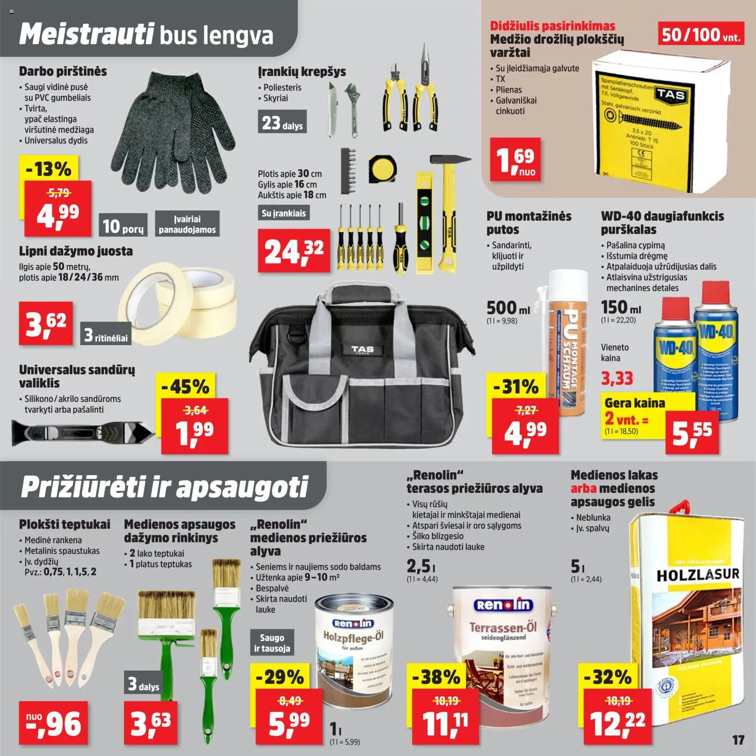 Thomas Philipps akcijos nuo 27.04.2026 | Puslapis: 17 | Prekių: Teptukas, Krepšys, Alyva, Pirštines