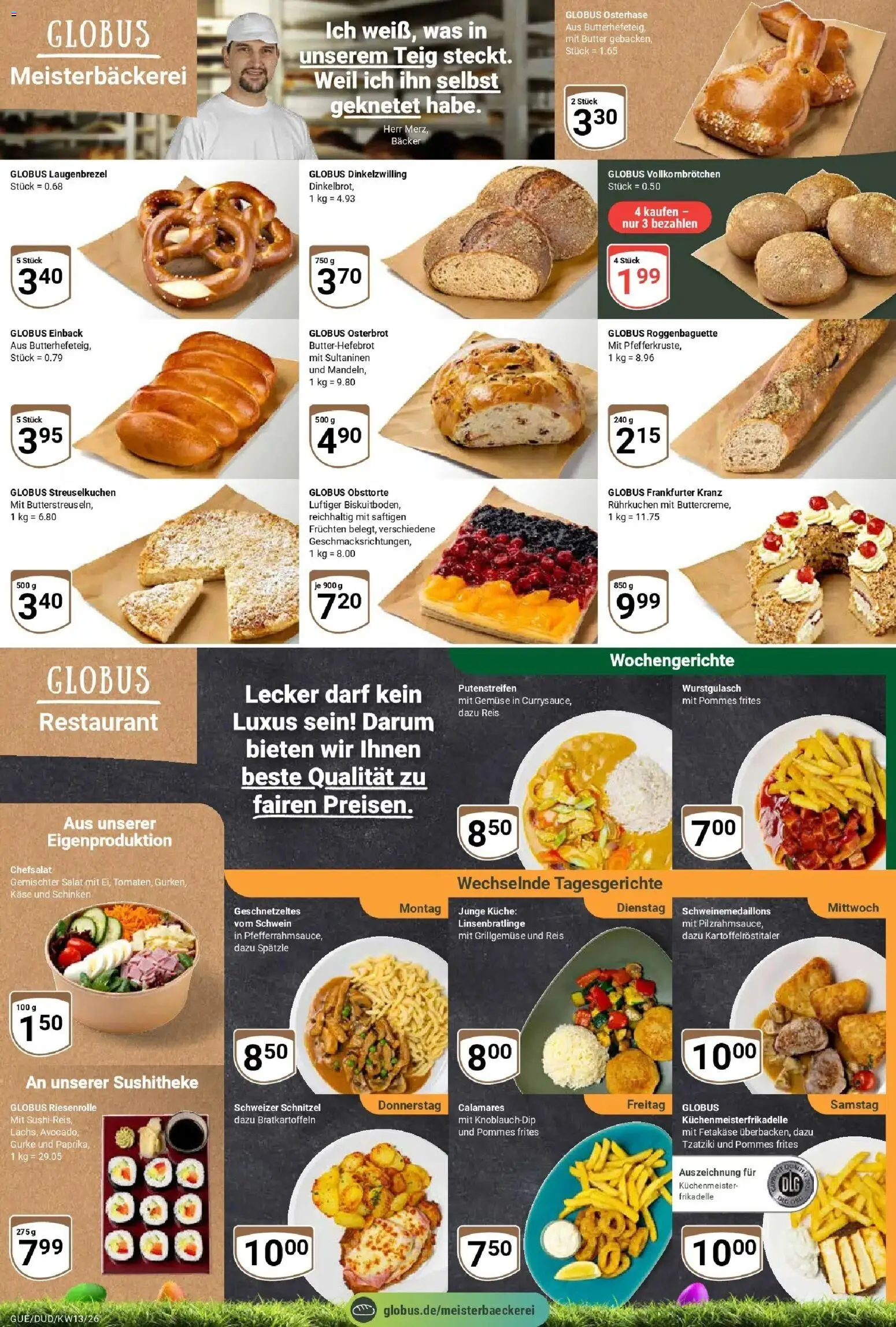 Globus prospekt Saarbrücken-Güdingen	 – gültig ab 22.03.2026 | Seite: 8 | Produkte: Pommes, Pommes frites, Schnitzel, Schinken