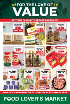 Food Lover's Market specials catalogue – valid from 10.11.2025