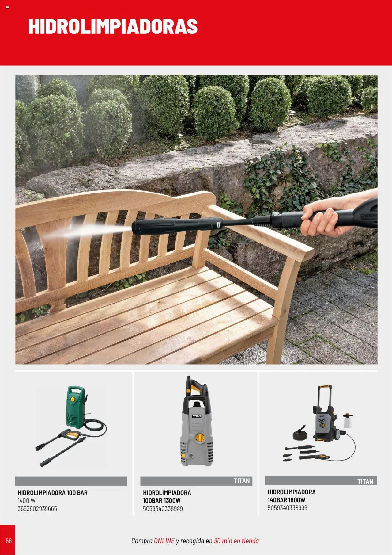 Brico Depôt Jardín │ válido desde el 25.04.2025 | Página: 58 | Productos: Hidrolimpiadora