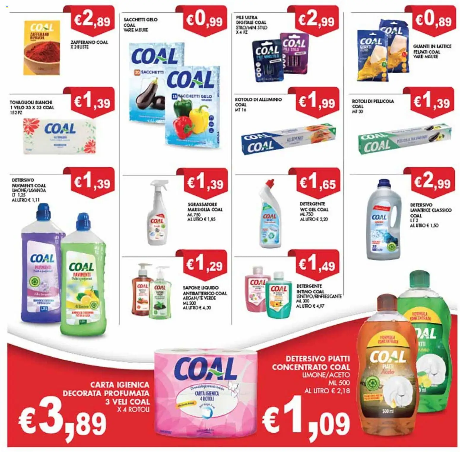 Volantino Coal del 28.11.2025 | Pagina: 27 | Prodotti: Guanti, The, Alluminio, WC