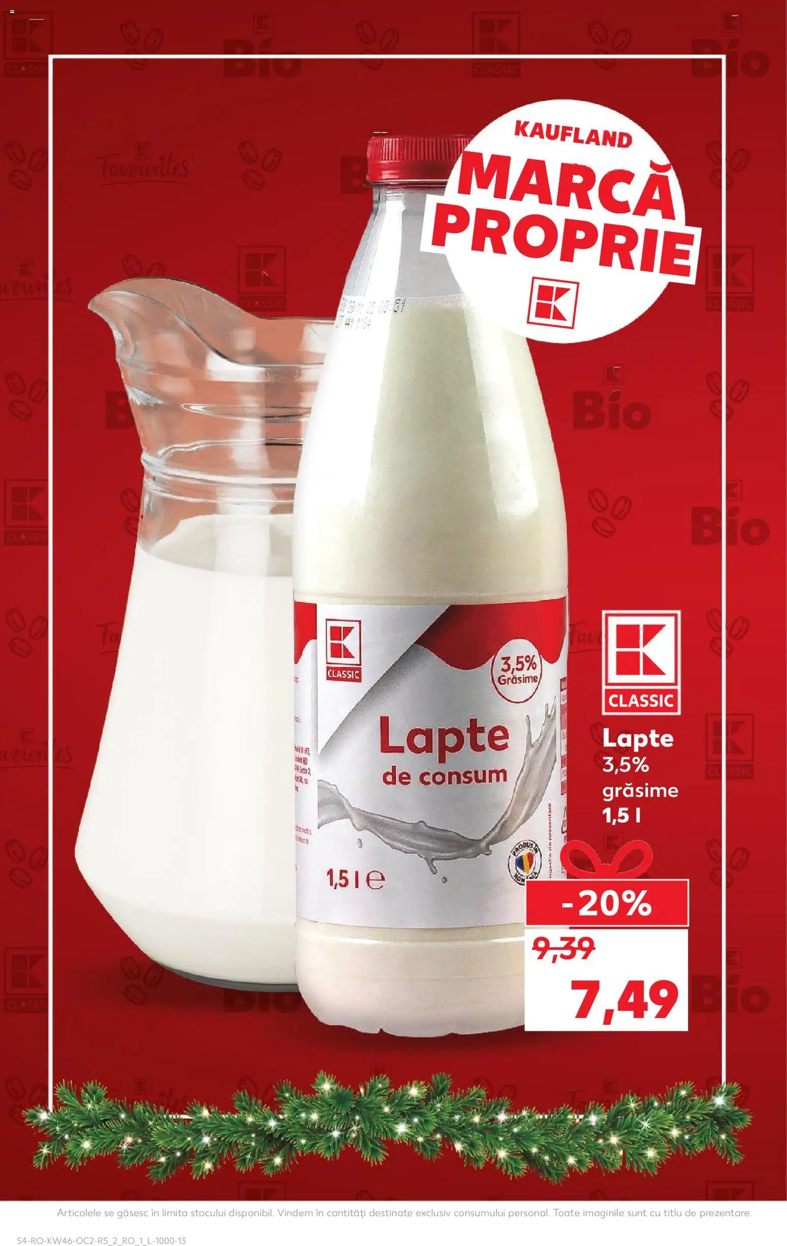 Noul catalog Kaufland – valabil de la 12.11.2025 | Pagină: 4 | Produse: Lapte