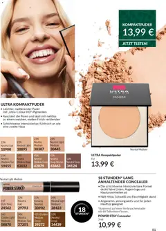 AVON Katalog Dezember 2025 ab 01.12.2025 gültig | Seite: 83 | Produkte: Concealer, Puder, Finish