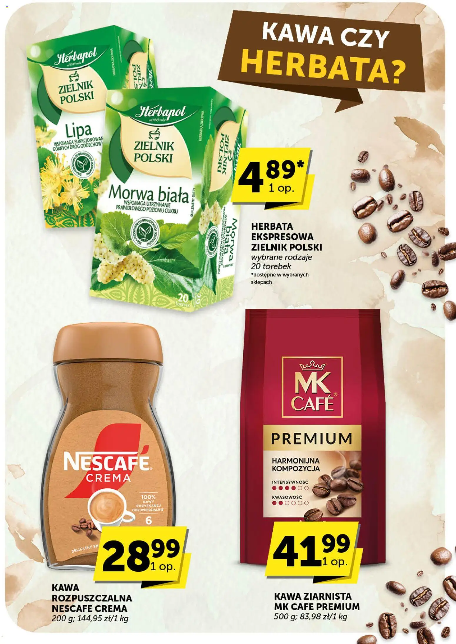 ABC Gazetka od 30.10.2025 | Strona: 37 | Produkty: Kawa ziarnista, Kawa rozpuszczalna, Kawa, Herbata