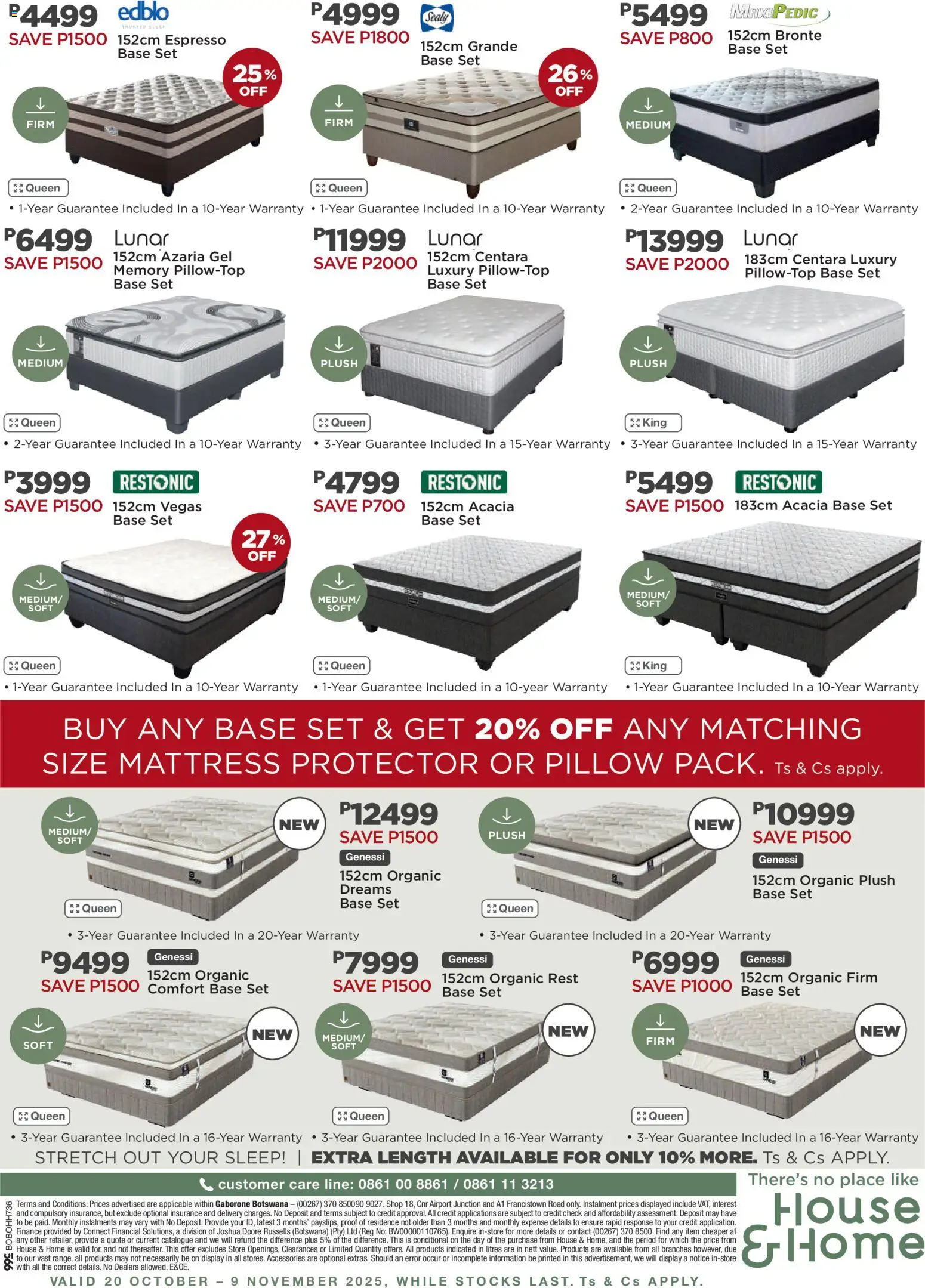 New House and Home catalogue – valid from 20.10.2025 | Page: 16 | Products: Mattress, Pillow