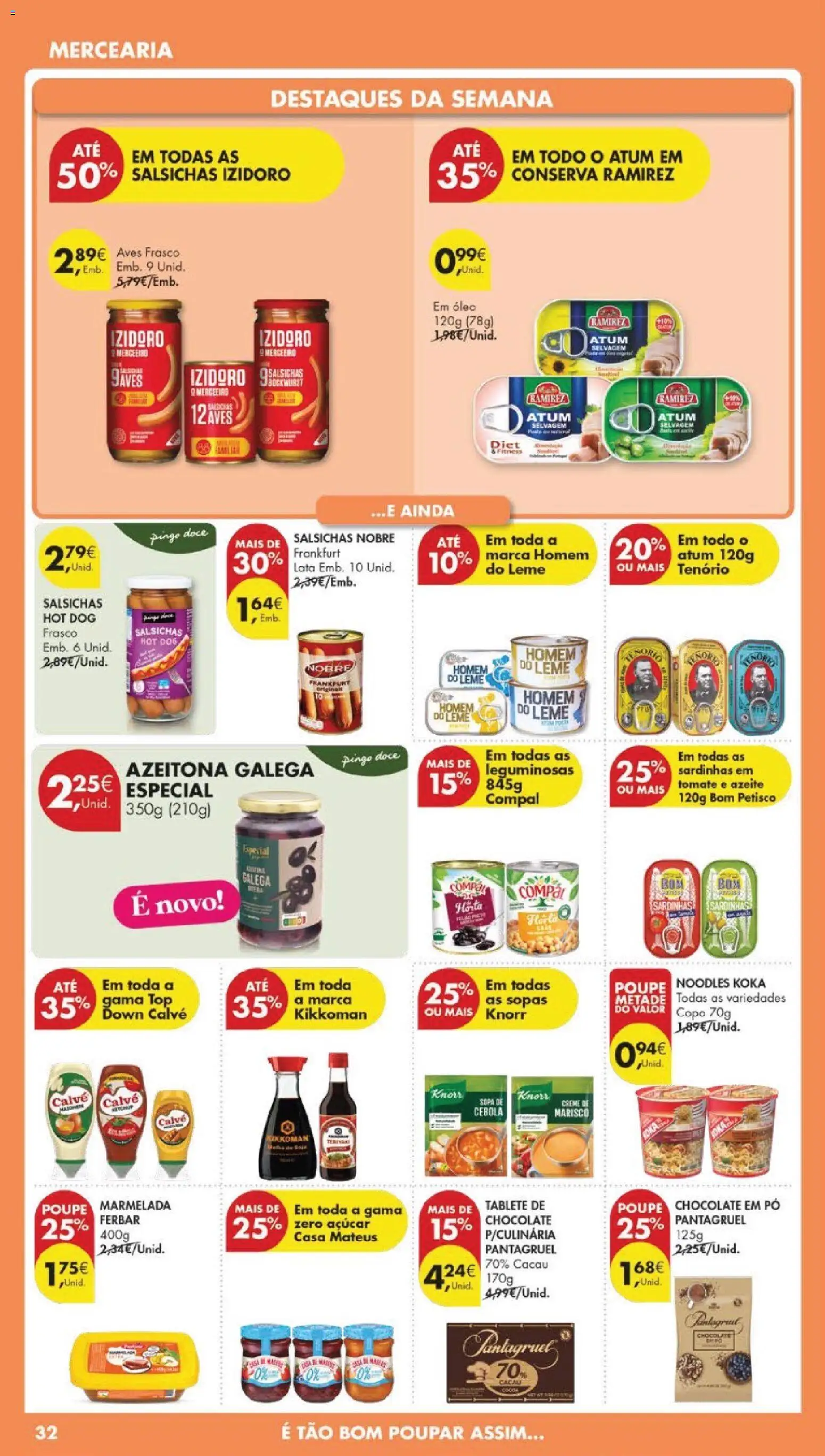 Pingo Doce folheto │ válido de 10.03.2026 | Página: 36 | Produtos: Atum, Azeite, Top, Chocolate
