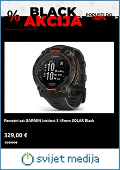 Black Friday Svijet medija - Pregled kataloga iz trgovine Svijet medija, vrijedi od 03.12.2025 | Stranica: 6 | Proizvodi: Pametni sat, Sat