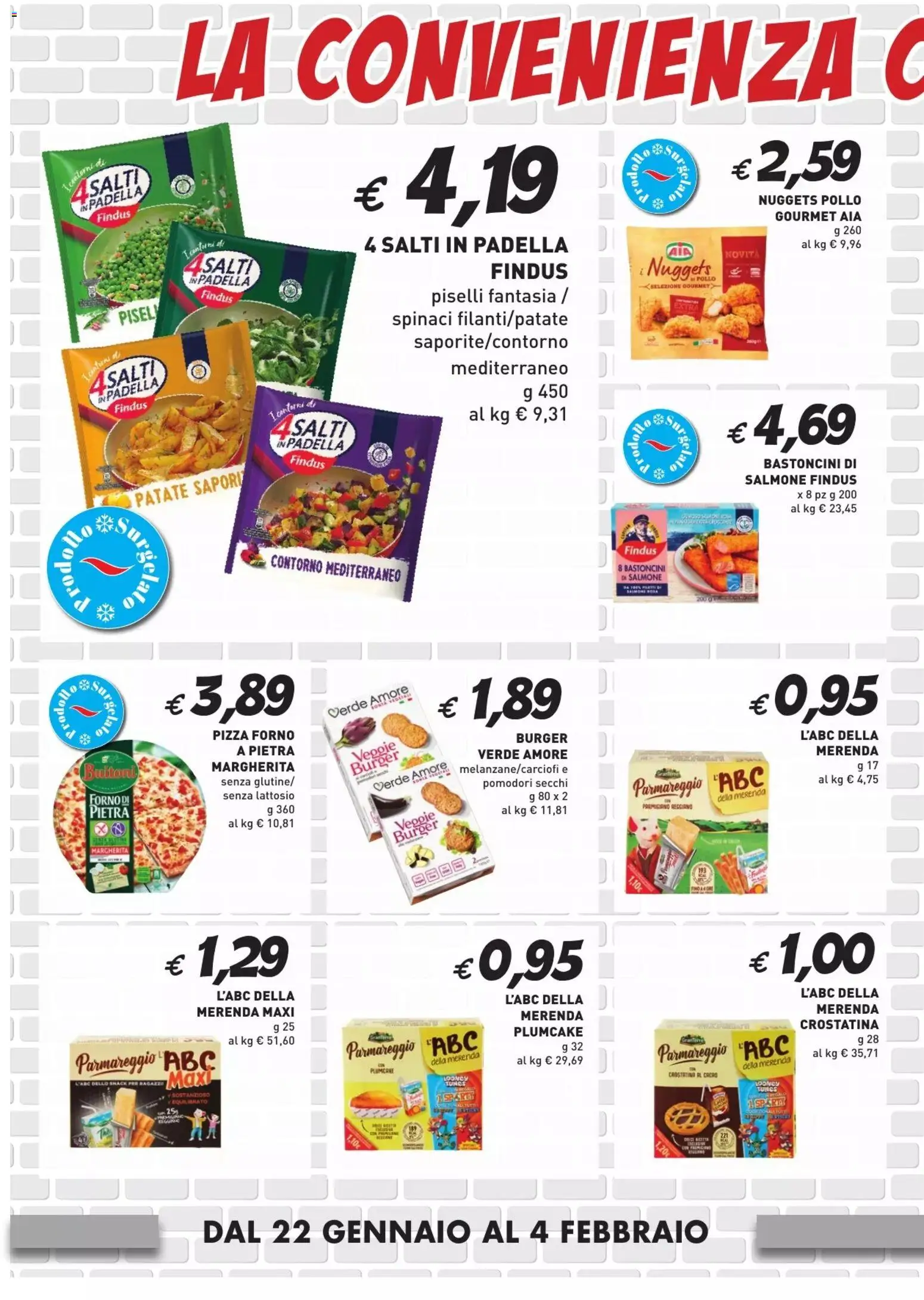 Volantino Coal del 22.01.2026 | Pagina: 2 | Prodotti: Pizza, Plumcake, Padella, Parmigiano