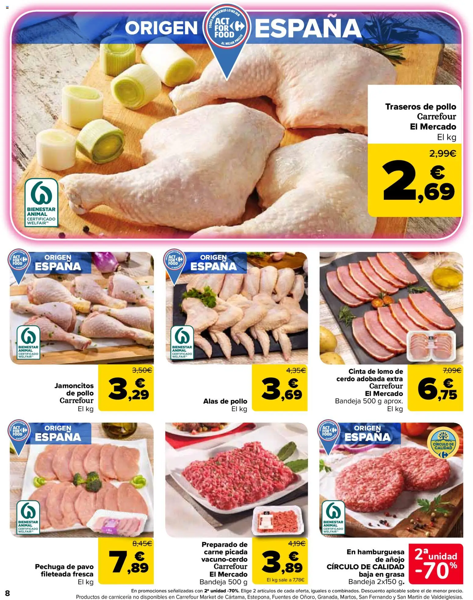 Carrefour Market folleto │ válido desde el 25.02.2026 | Página: 8 | Productos: Cerdo, Σοκολατούχο γάλα, Bandeja