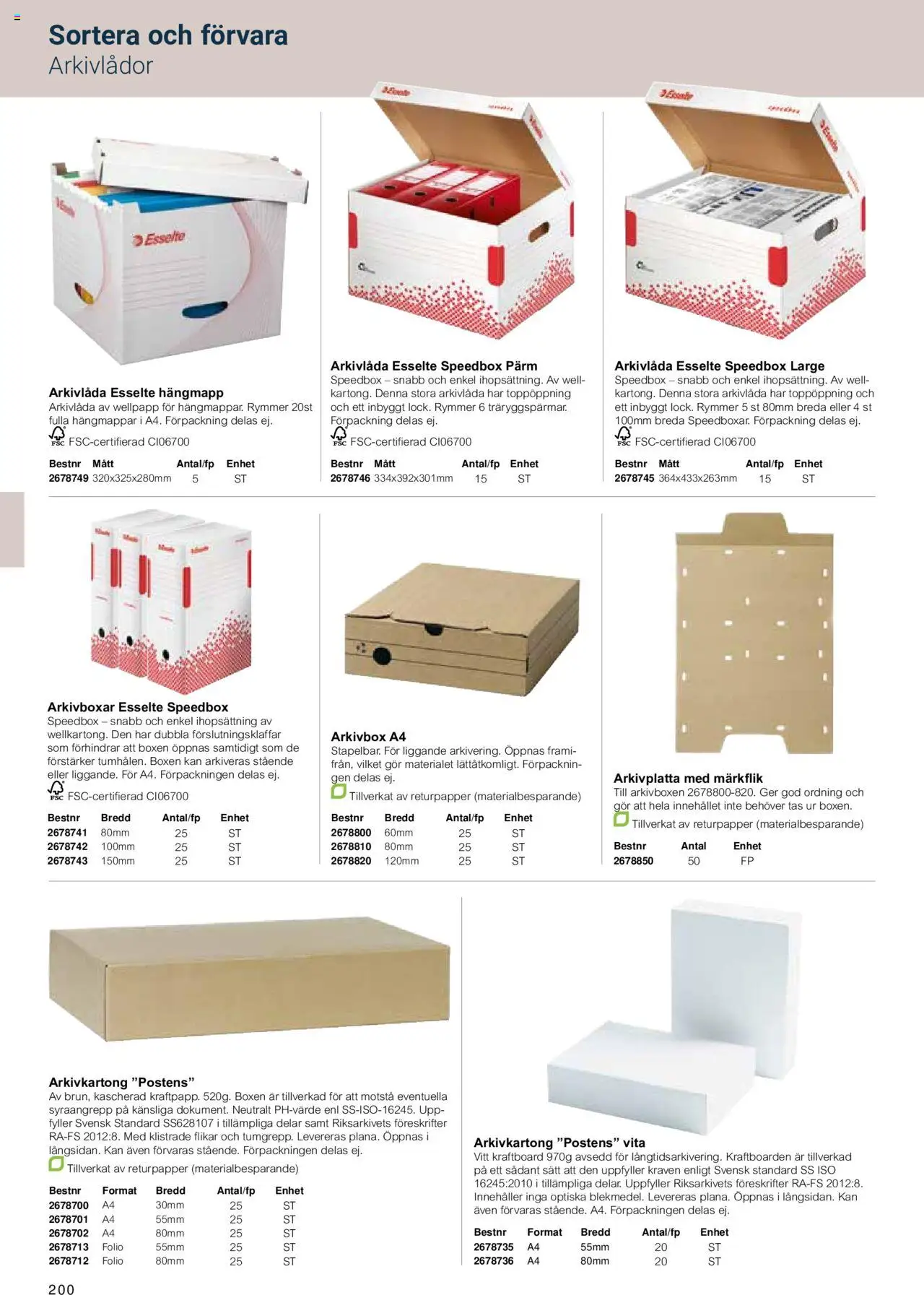 Office Depot reklamblad aktuell från 15.02.2024 | Sida: 202 | Produkter: Wellpapp, Pärm