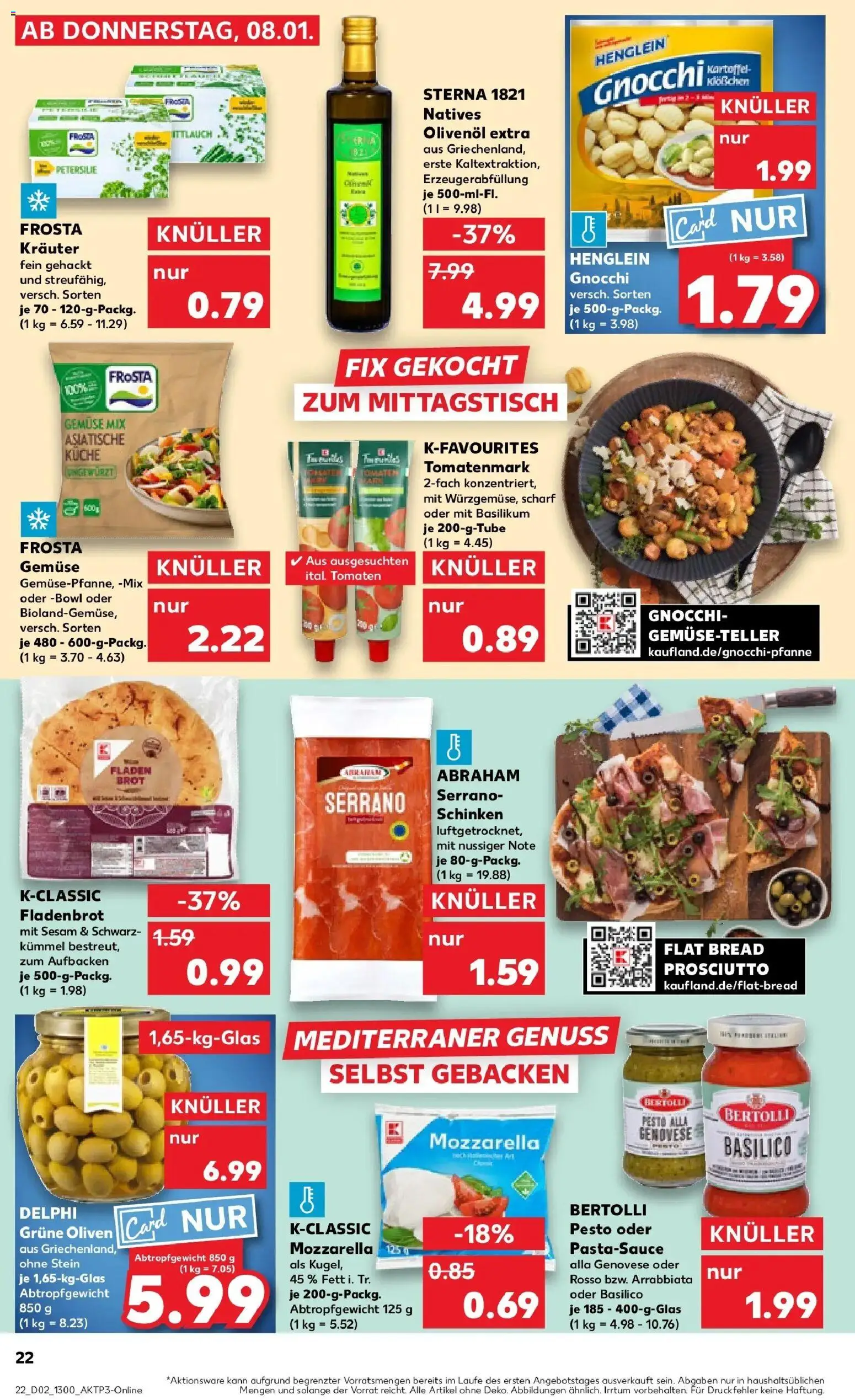 Kaufland prospekt Soest	 – gültig ab 11.01.2026 | Seite: 20 | Produkte: Tomaten, Frosta, Petersilie, Brot