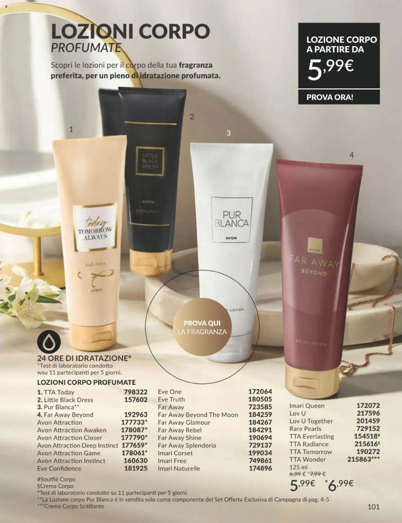 Volantino Avon del 01.03.2026 | Pagina: 101 | Prodotti: Crema, The, Fragranza